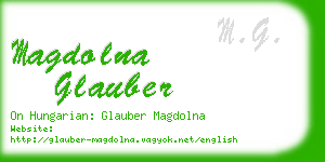 magdolna glauber business card